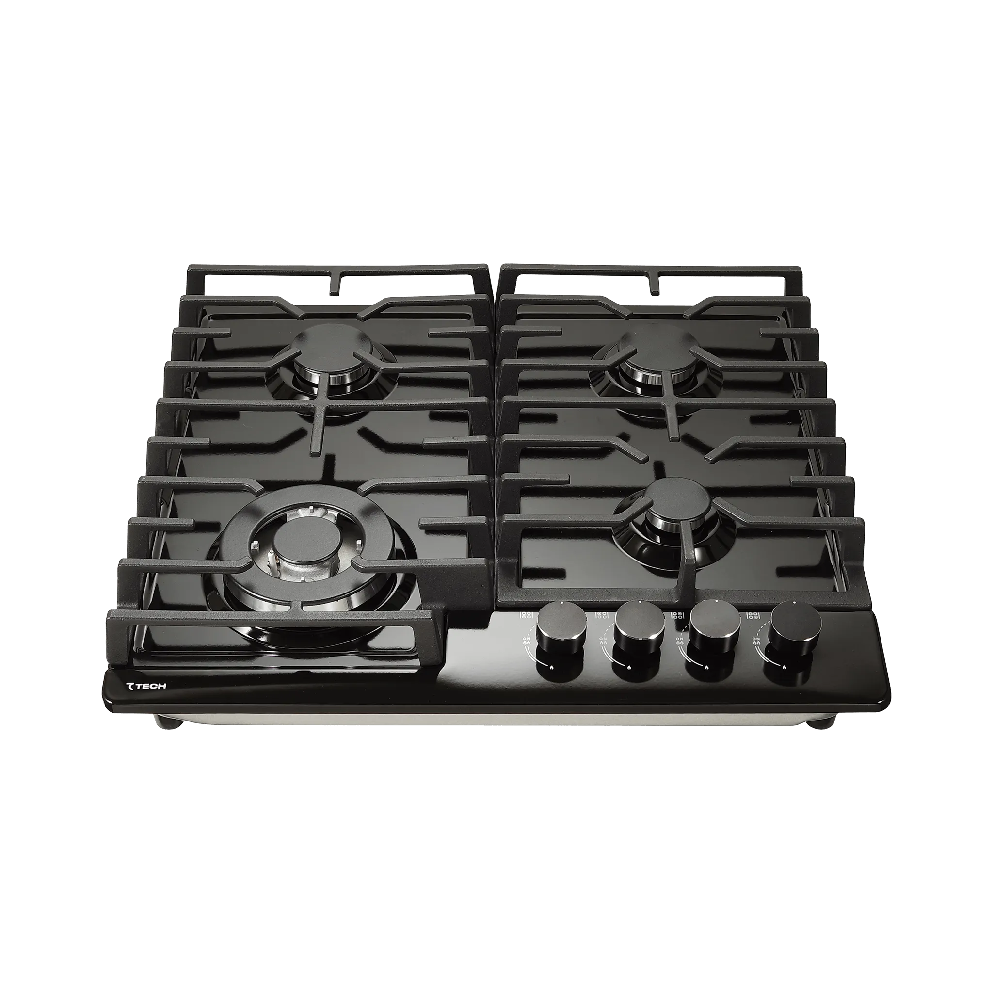 Газовая варочная панель с мощной WOK-конфоркой на эмали